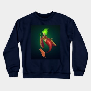 Wild fire mermaid Crewneck Sweatshirt